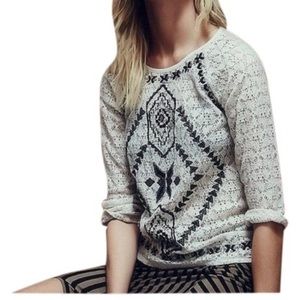 FREE PEOPLE tribal lace top
